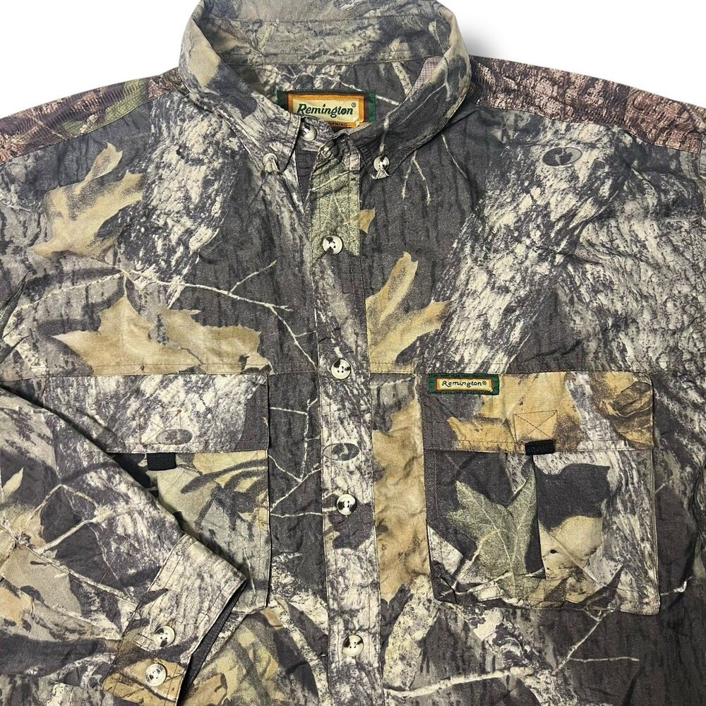REMINGTON Shirt Mens XL Mossy Oak Long Sleeve